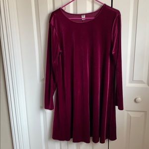 Velvet Long Sleeve Dress